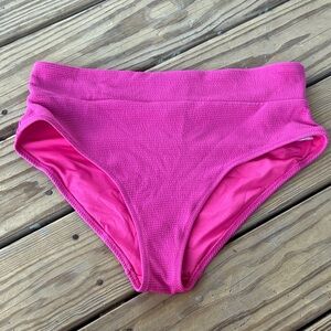 Old Navy Hot Pink High-Waist Bikini Bottoms